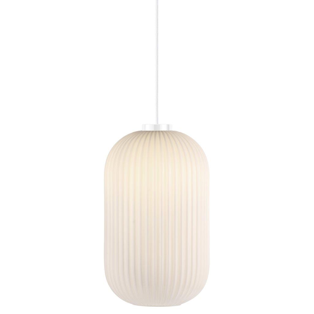 Milford 20 Oval Opal White Glass Pendant Light