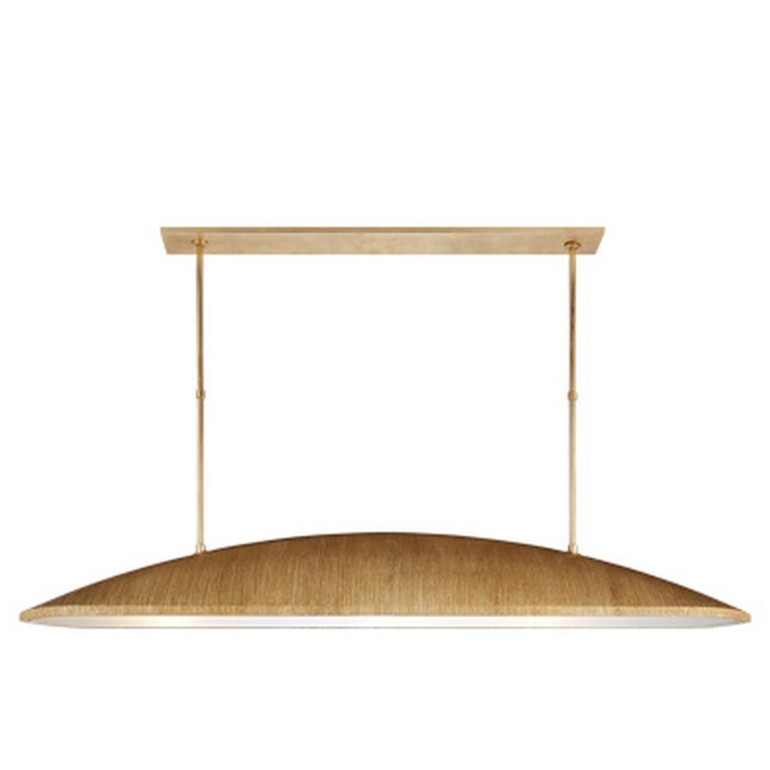 Wearstler Utopia Large Linear Gild Frosted Acrylic Pendant Light