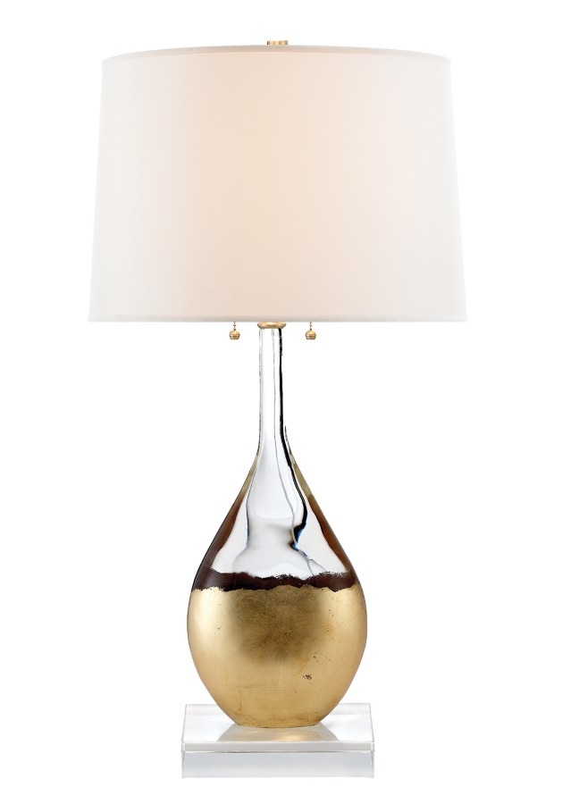 Juliette Crystal Gilded Empire Shade Table Lamp