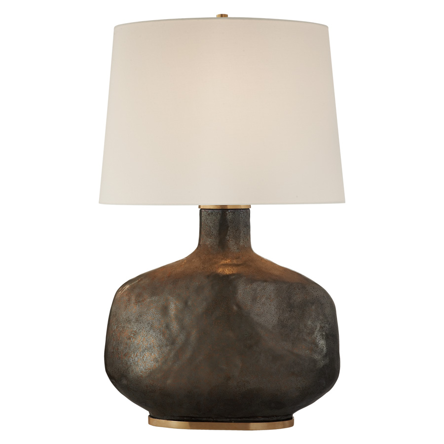 Beton Large Ceramic with Linen Shade - Crystal Bronze