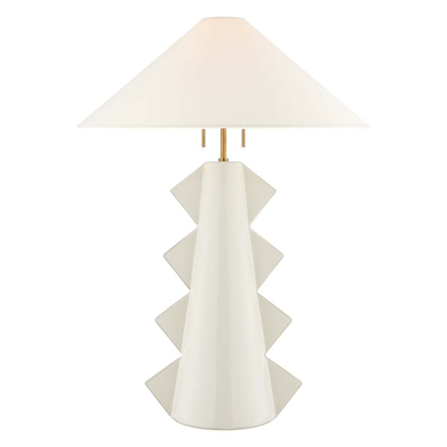 Senso Large Ivory with Linen Shade Table Lamp