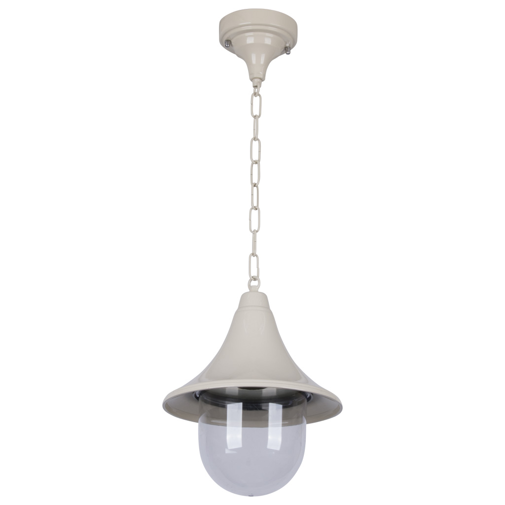 Moldova Moulded Acrylic Beige Outdoor Pendant Light
