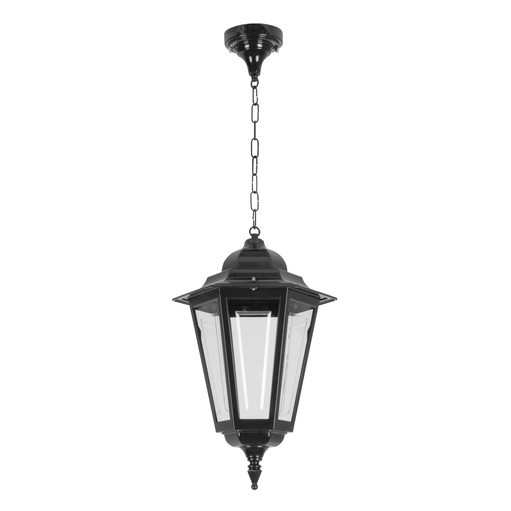 Tortona Acrylic Black Lantern Outdoor Pendant Light