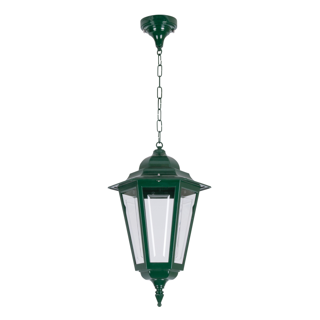 Tortona Acrylic Green Lantern Outdoor Pendant Light