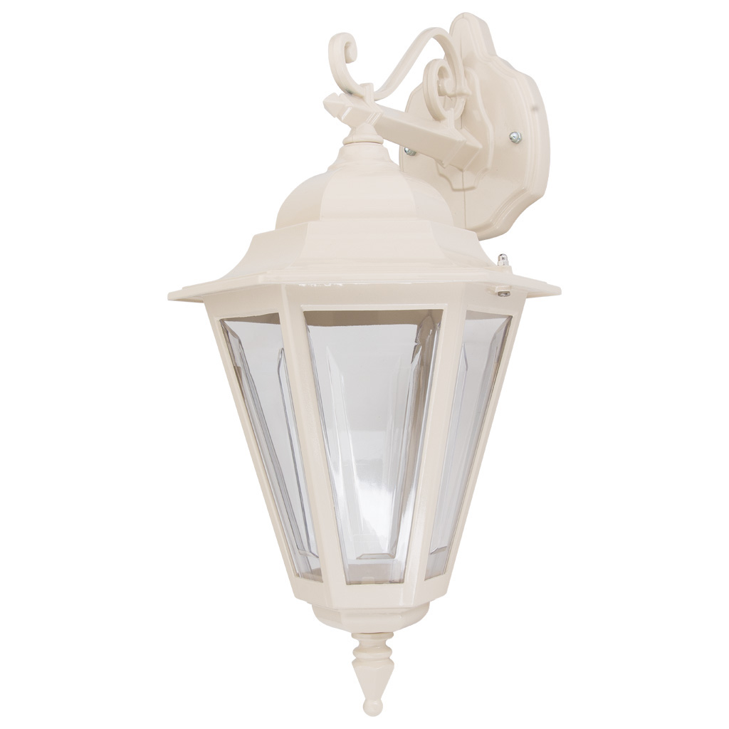 Tortona 2 Acrylic Beige Downward Outdoor Lantern Wall Light