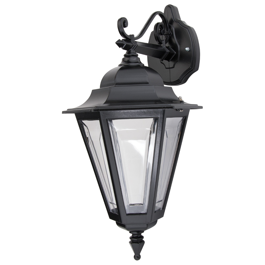 Tortona 2 Acrylic Black Downward Outdoor Lantern Wall Light