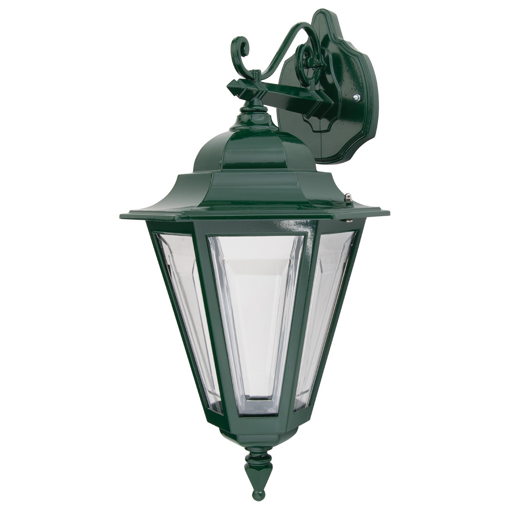 Tortona 2 Acrylic Green Downward Outdoor Lantern Wall Light