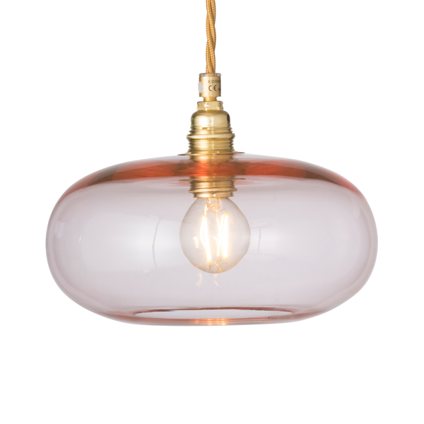 Horizon Bright Coral Glass Pendant Light