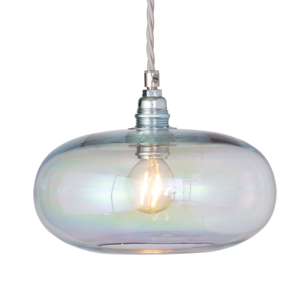 Horizon Chameleon Glass with Silver Pendant Light