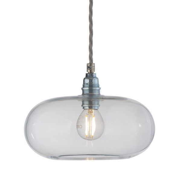 Horizon Clear Glass with Silver Pendant Light