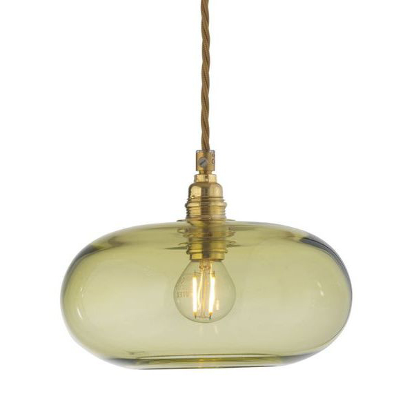 Horizon Olive Glass Pendant Light