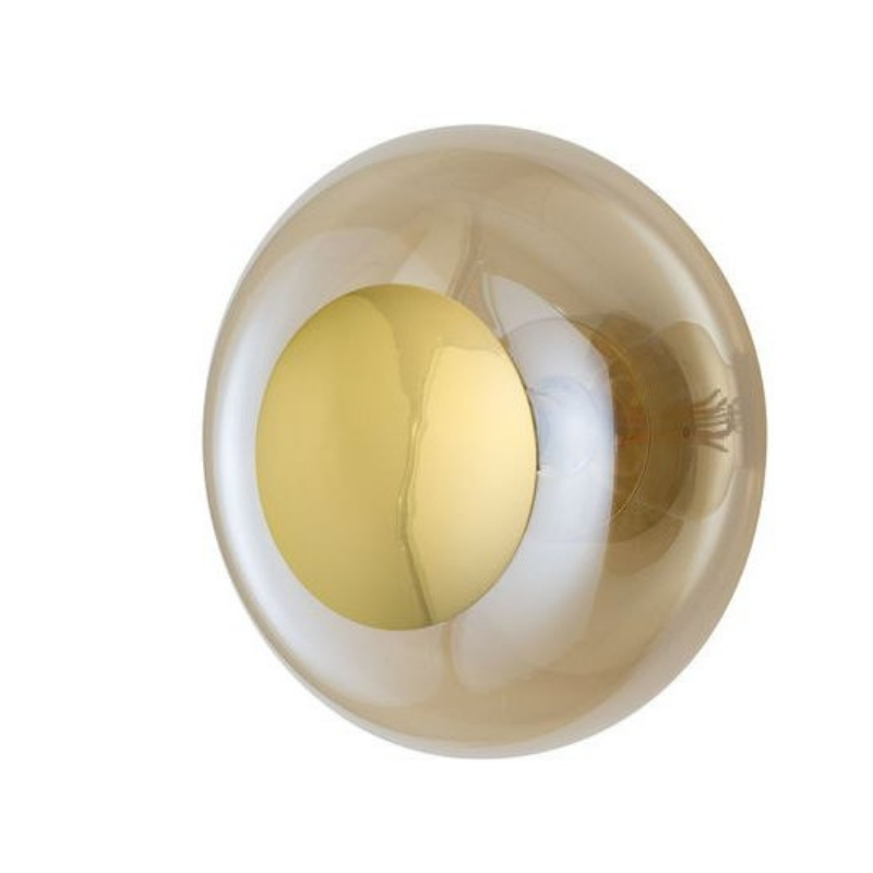 Horizon Golden Smoke Glass Ceiling/Wall Light
