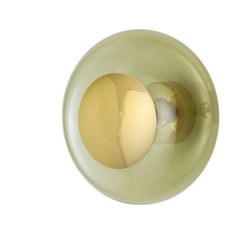 Horizon Olive Glass Ceiling/Wall Light
