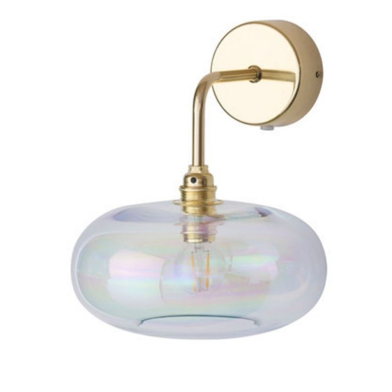 Horizon Chameleon Glass with Gold Wall Light