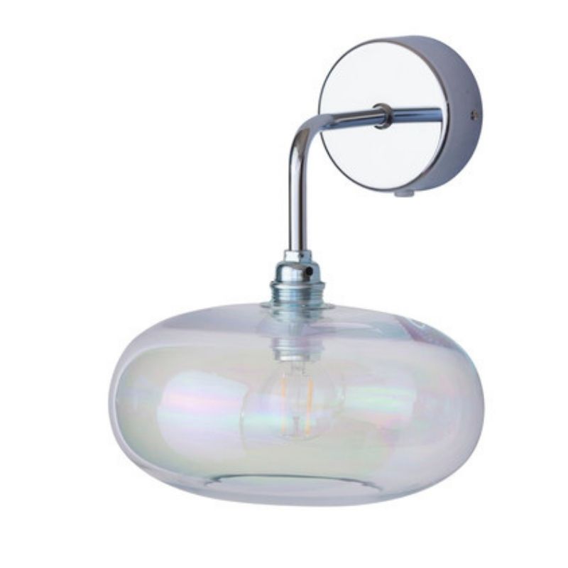 Horizon Chameleon Glass with Silver Wall Light