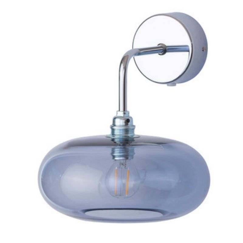 Horizon Deep Blue Glass Wall Light