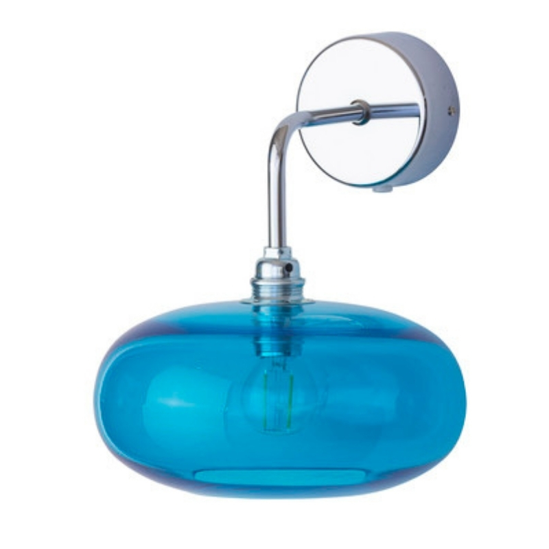Horizon Pool Blue Glass Wall Light