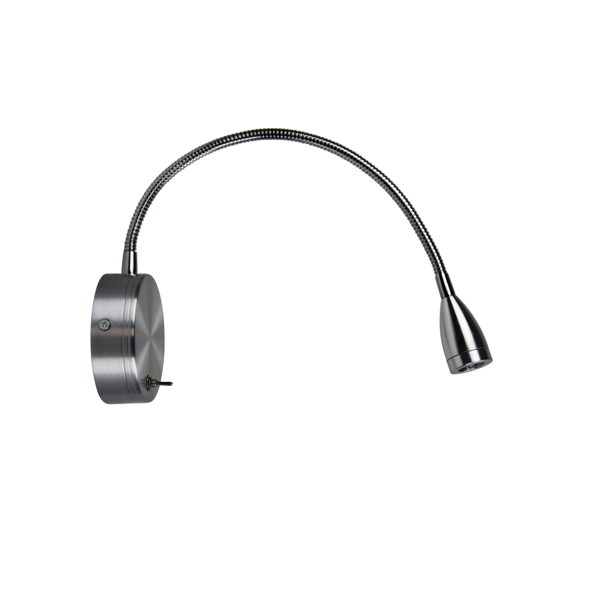 Finley Adjustable Brushed Aluminum Wall Light