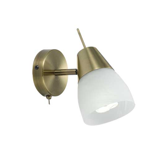 Gabby Brass Marble Shade Wall Light