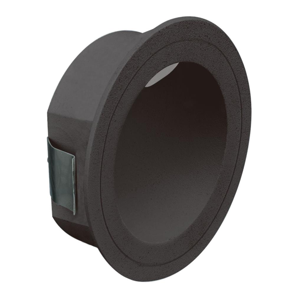 You Round Black Recessed LED Step Light