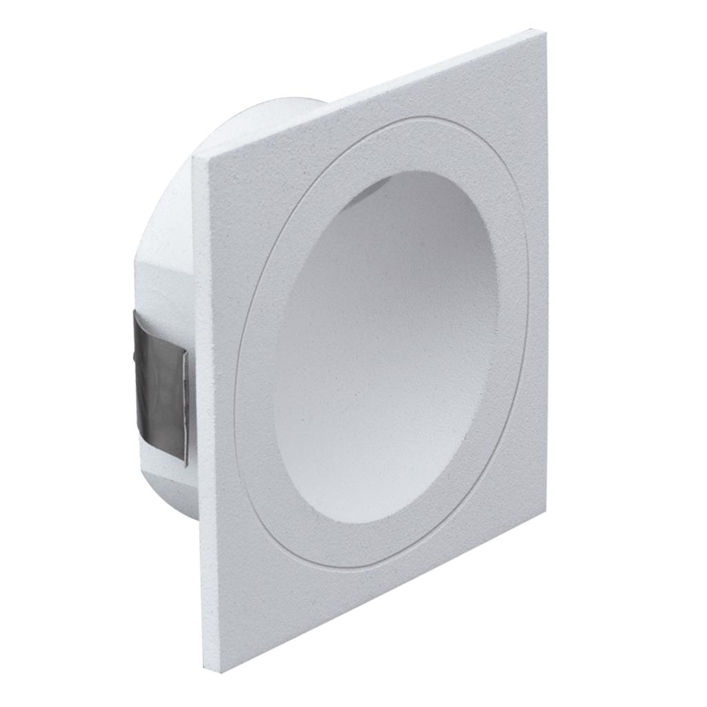 You Square White Recessed LED Step Light