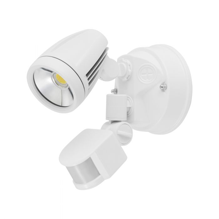 Chopper White 1 Head Spot Tri Colour LED Security Light with Sensor