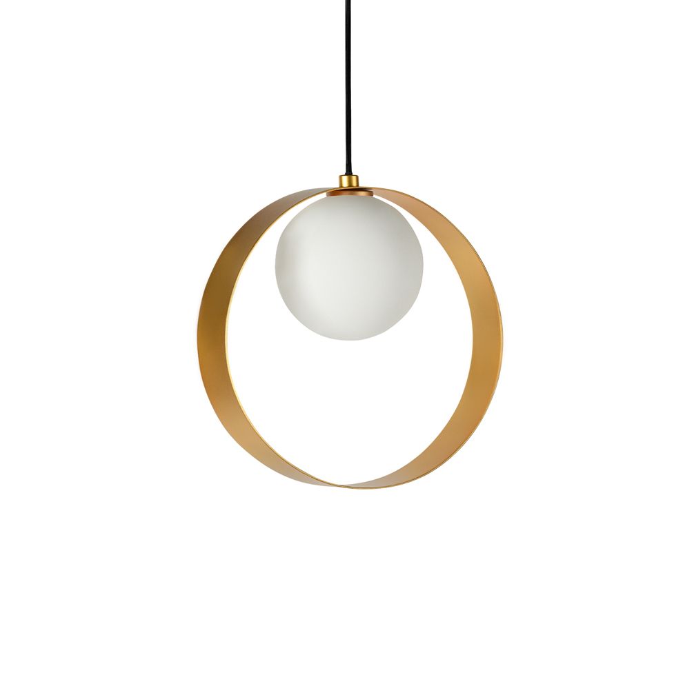 ABC Round Gold Pendant Light