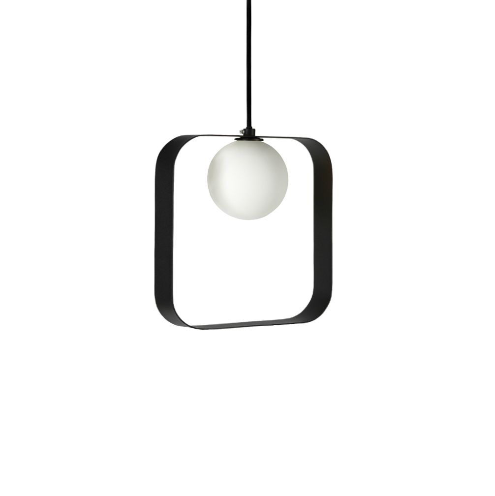 ABC Square Black Pendant Light
