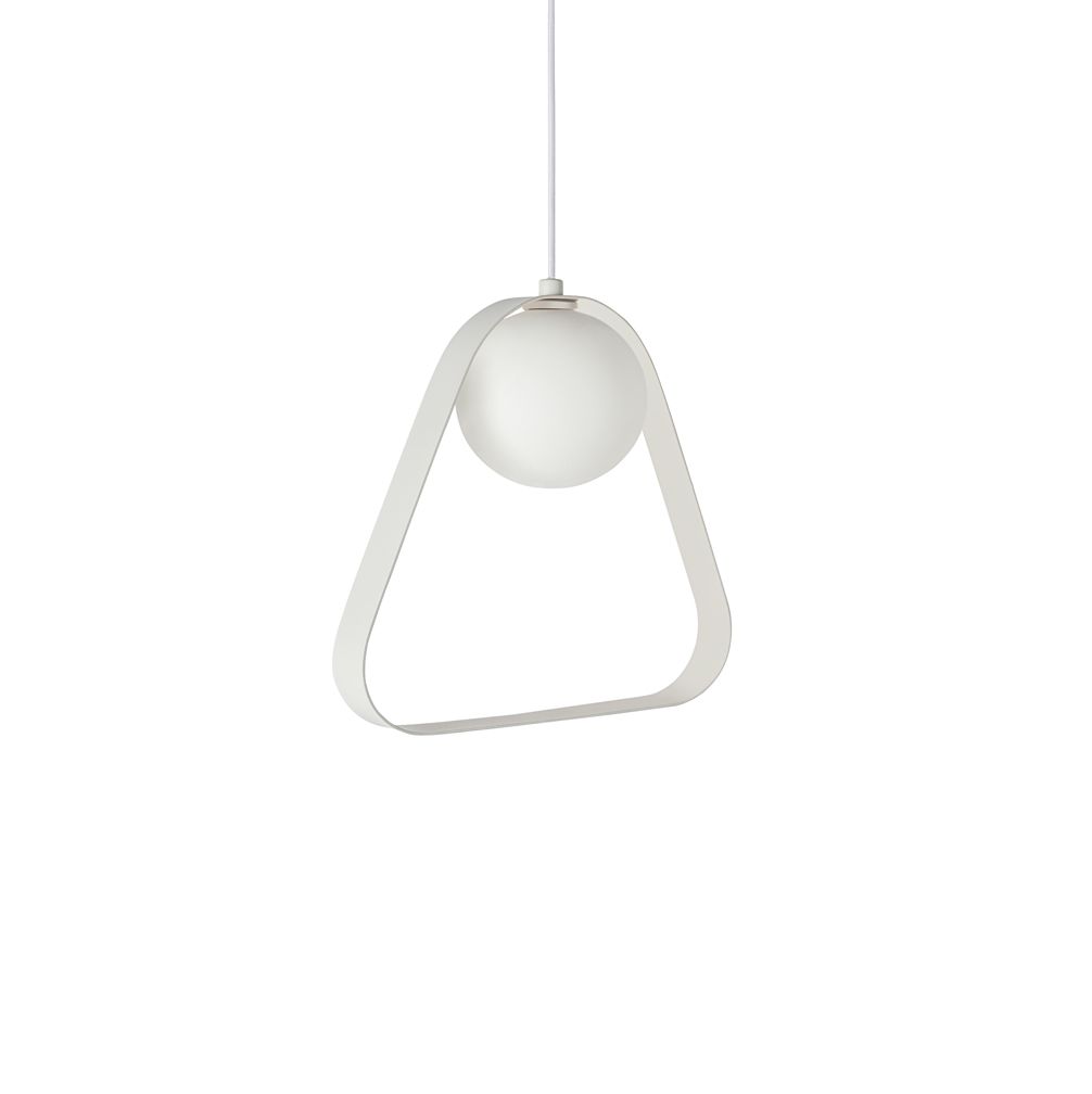 ABC Triangle White Pendant Light