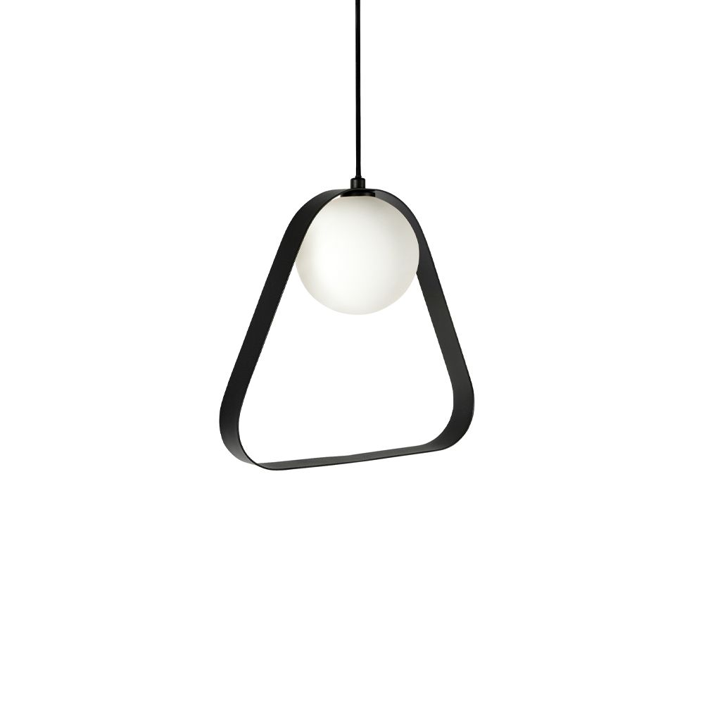 ABC Triangle Black Pendant Light