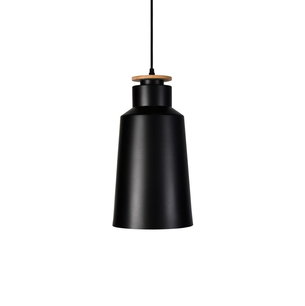 Stella Tall Black Industrial Pendant Light