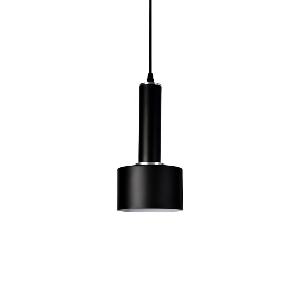 Rose Cylindrical Black Small Pendant Light