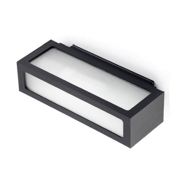 Kiki Black Frost Glass Exterior Wall Light