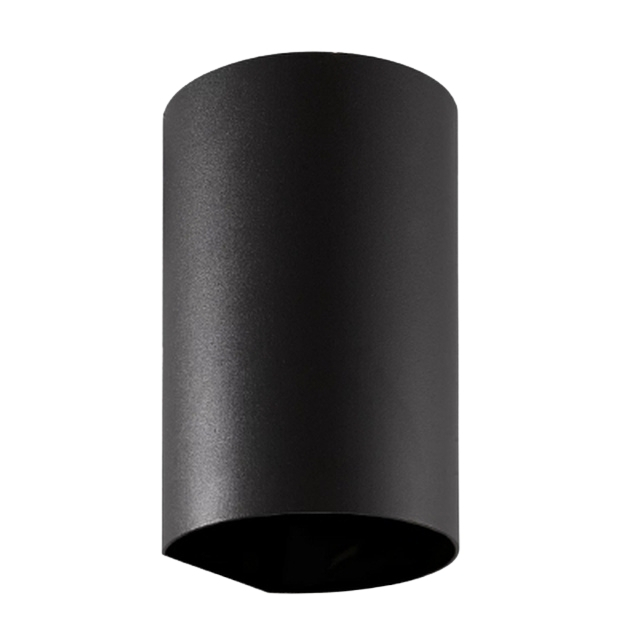 May Black Round Up/Down Exterior Wall Light