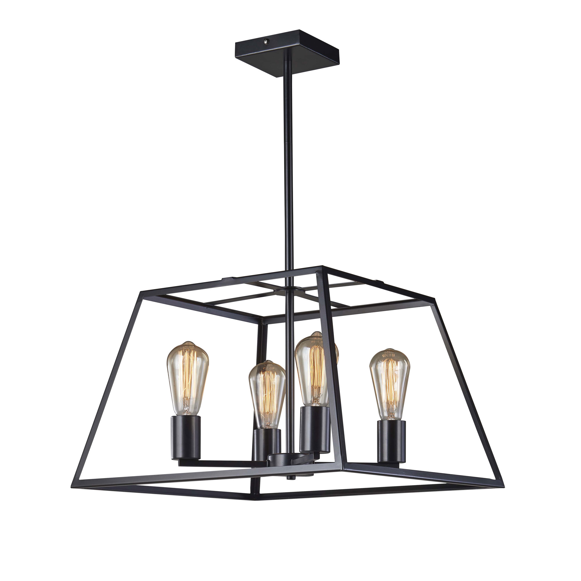 Whitby Black 4 Light Hampton Pendant Light