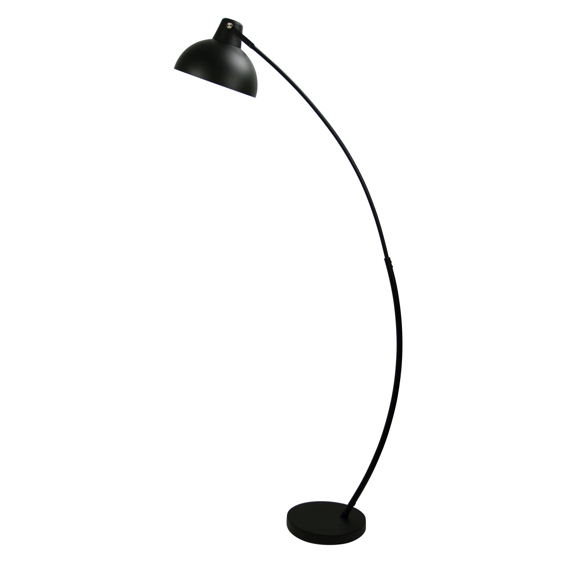 Lucas Arced Black Floor Lamp