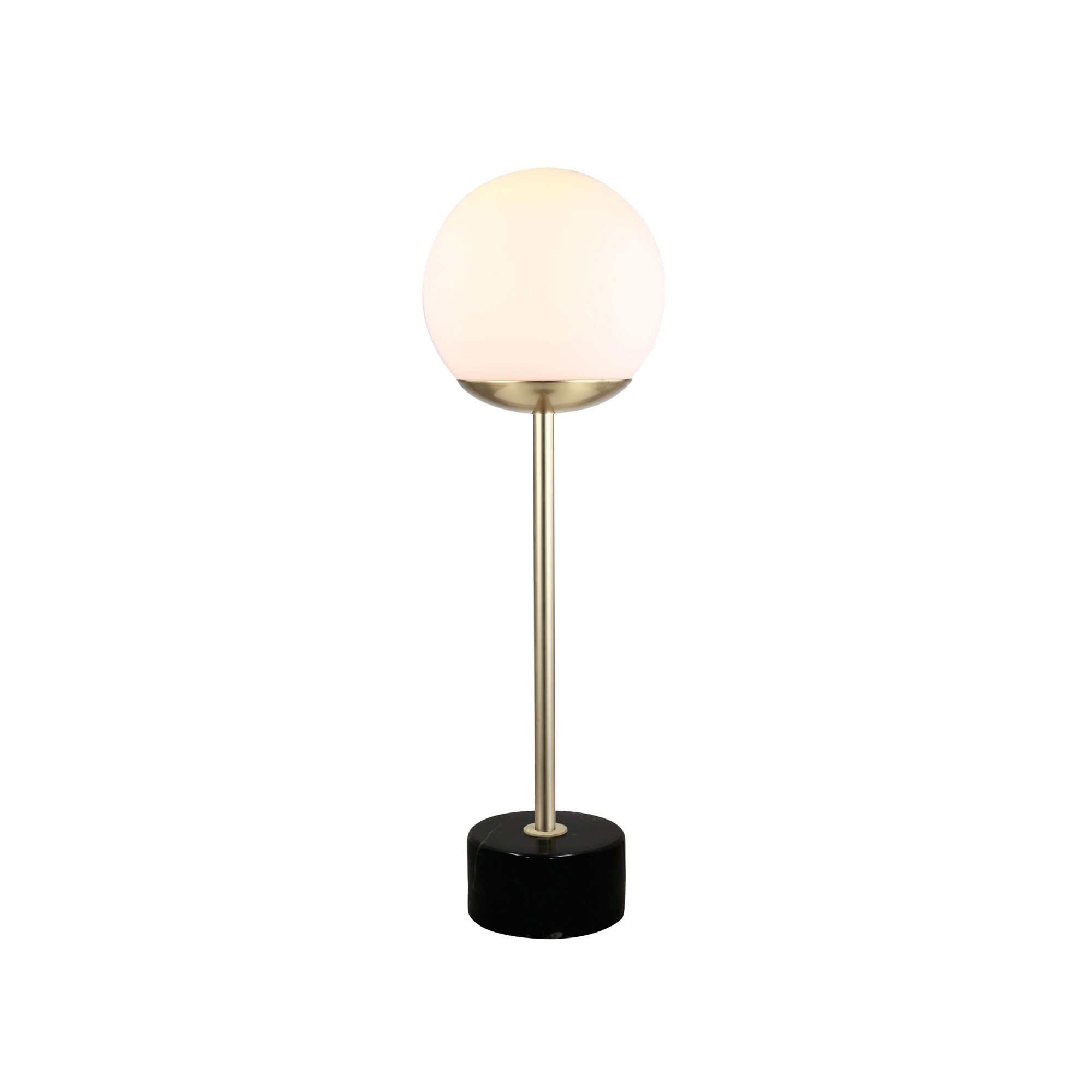 Jaxson Marble Base with Opal Glass Shade Table Lamp