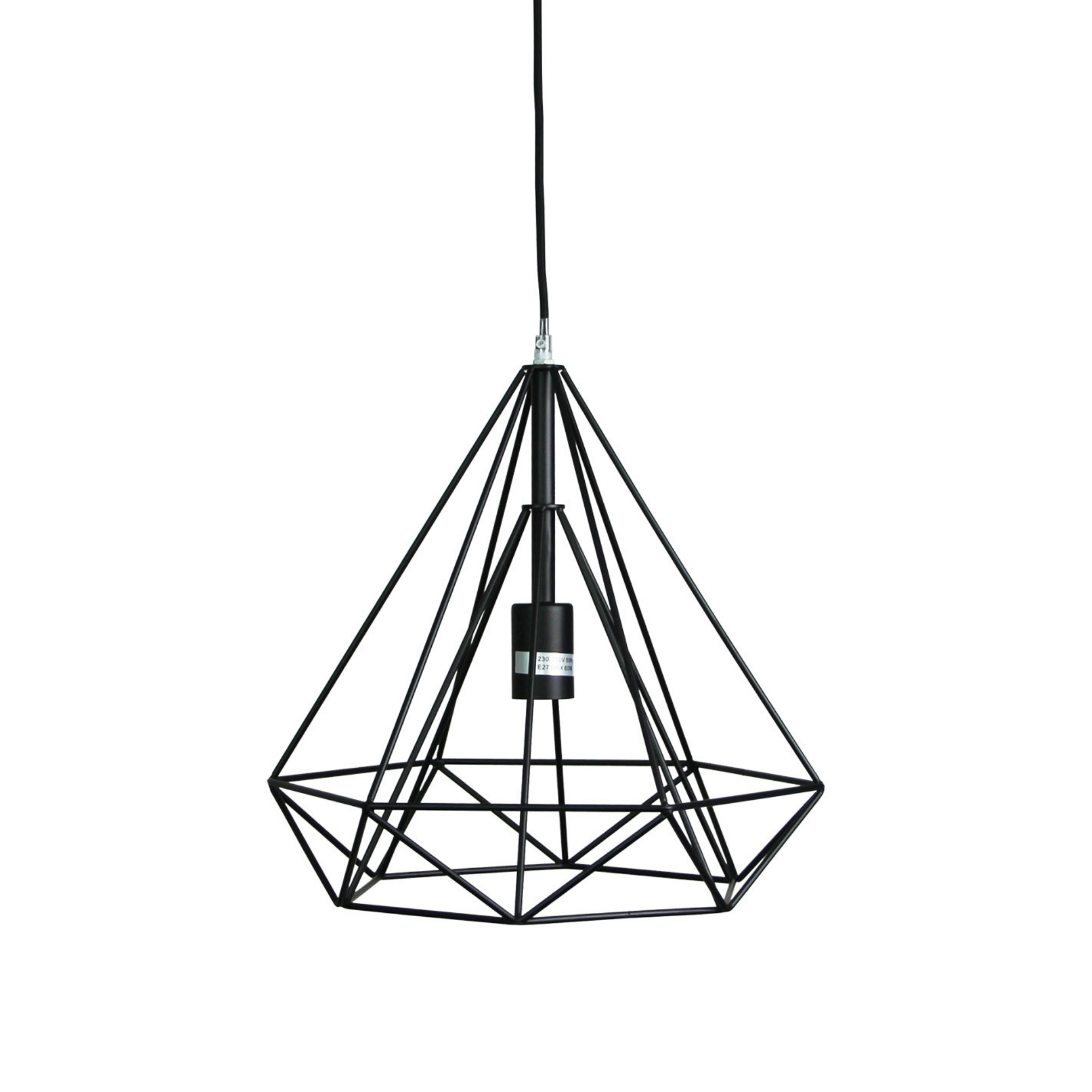 Mateo Angular Black Industrial Pendant Light