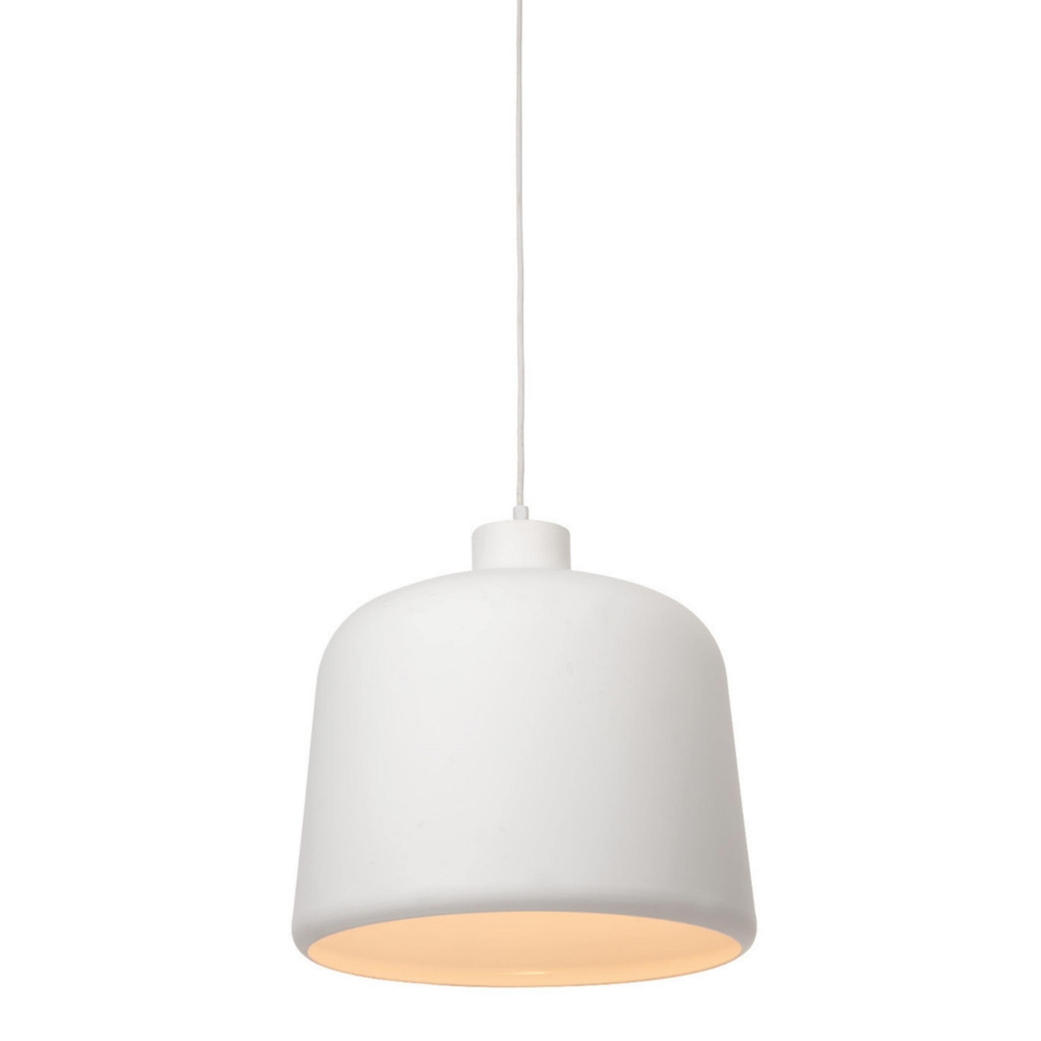 Connell Bell White Metal Pendant Light