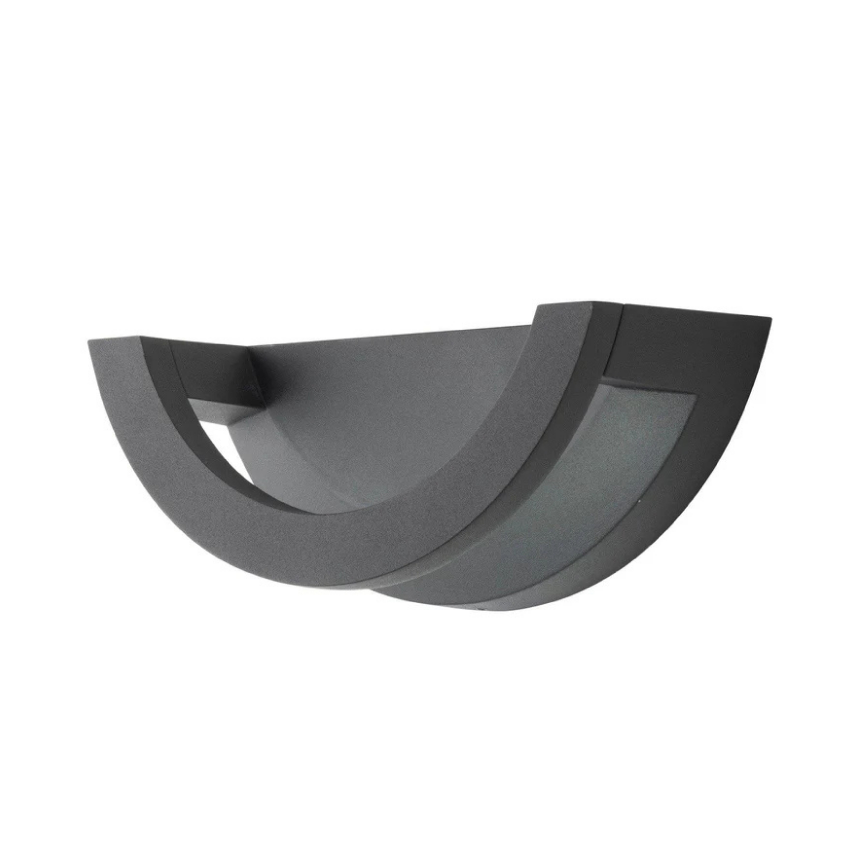 Clarkston Matt Black Arc Outdoor Wall Light