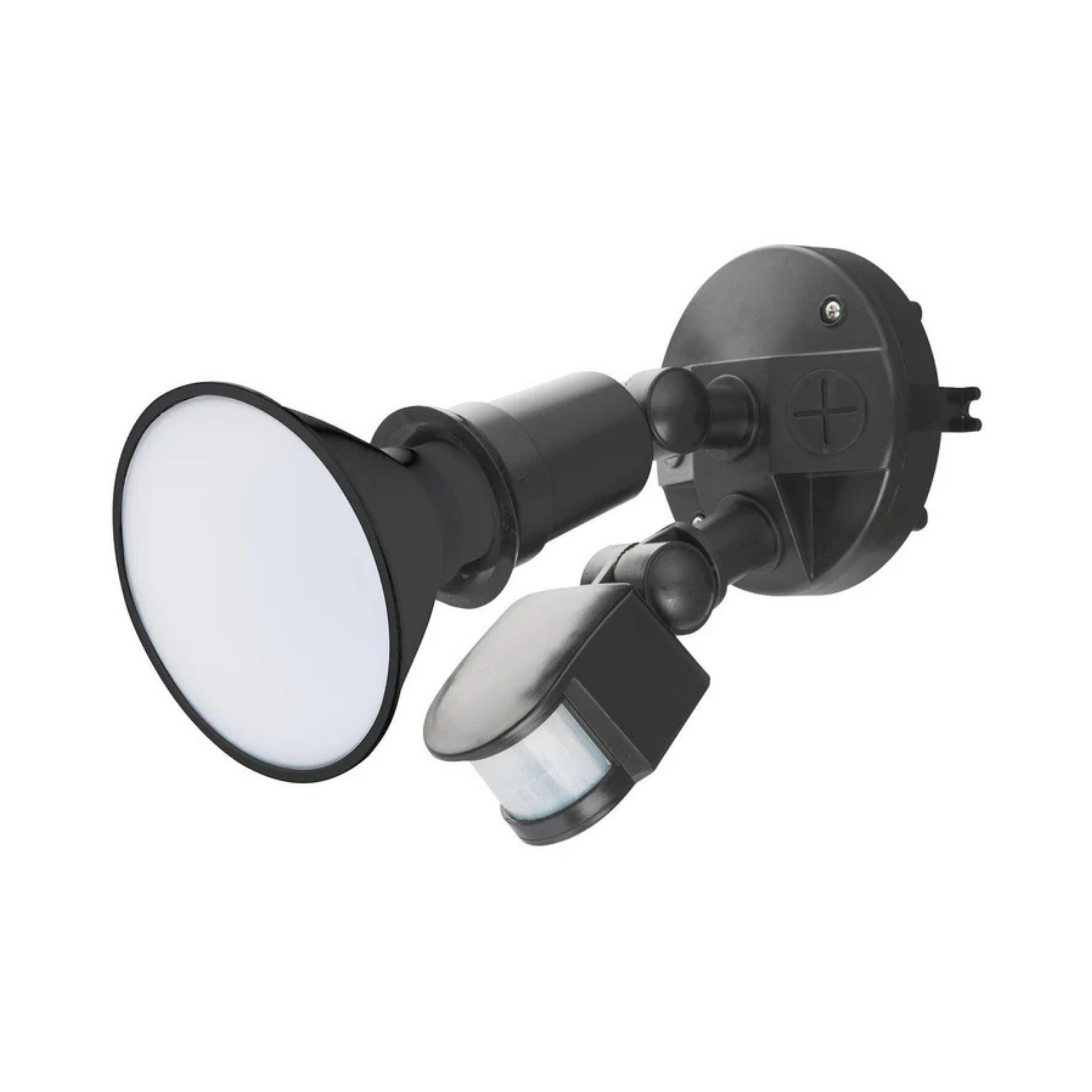 Casco Black Single Head Security Light with Sensor
