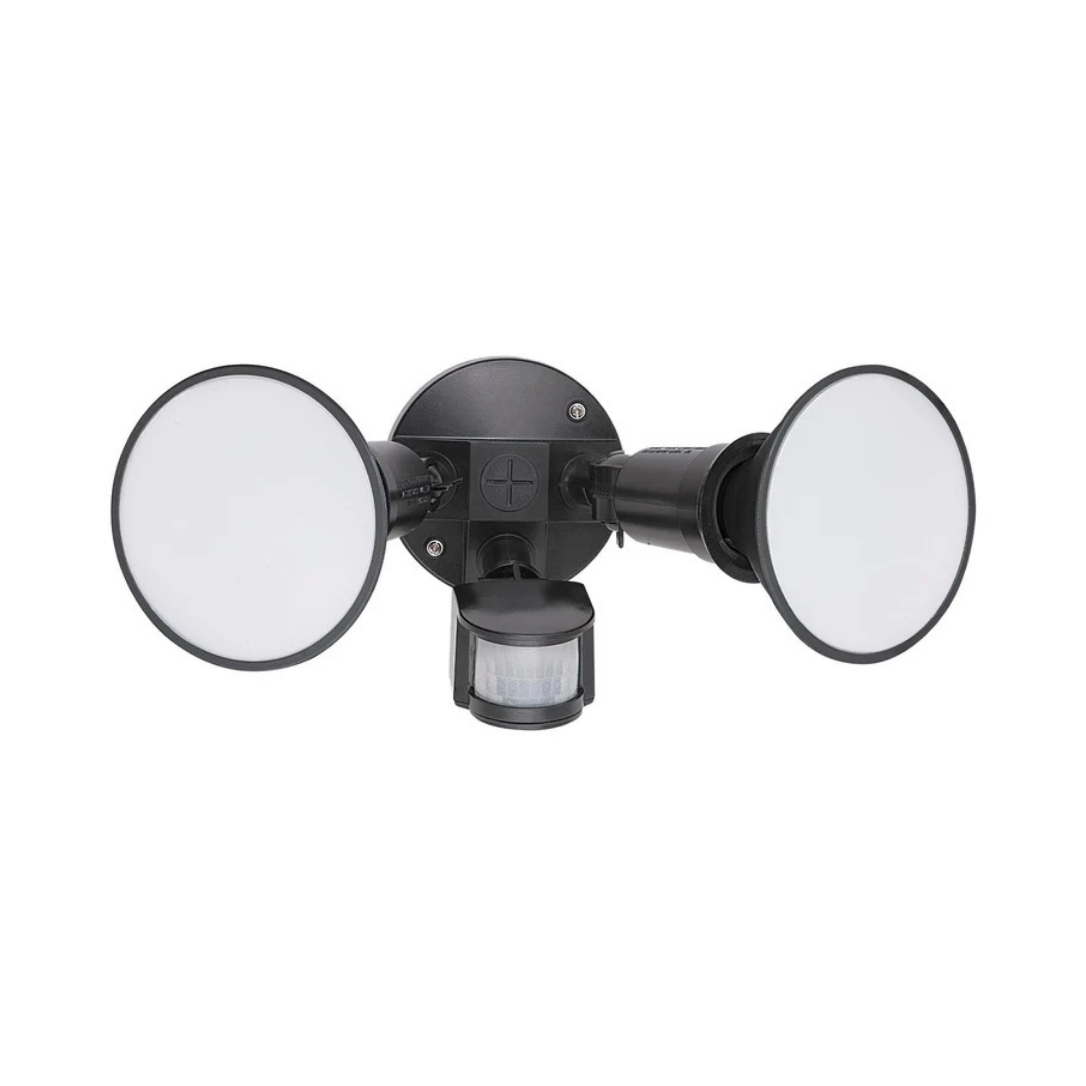 Casco Black Twin Head Security Light with Sensor