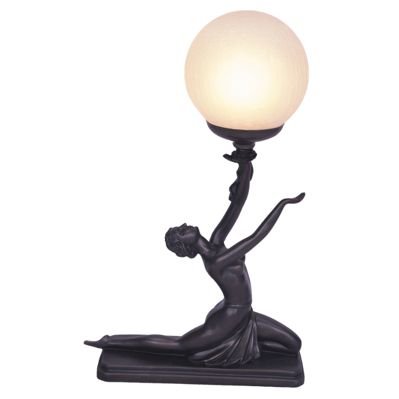 Lady Praying Art Deco Table Lamp