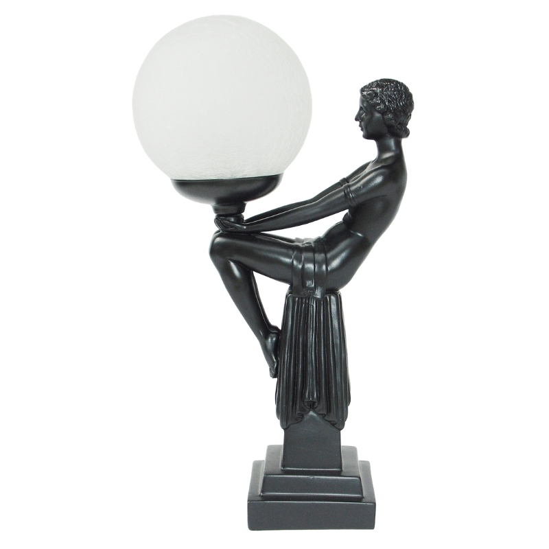 Valeria Black Art Deco Table Lamp