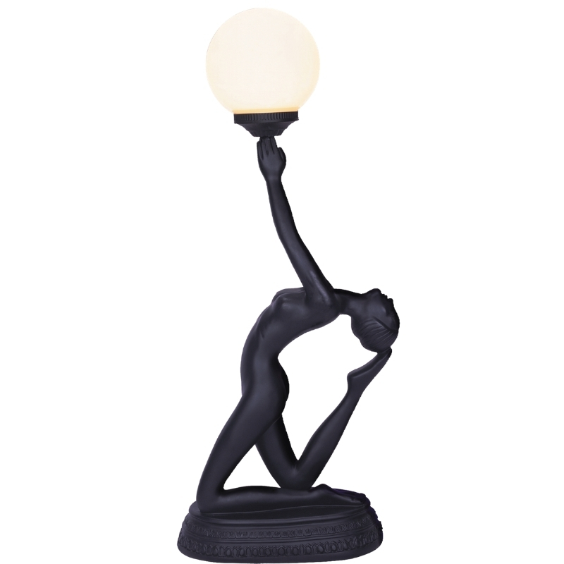 Veronica Black Art Deco Table Lamp