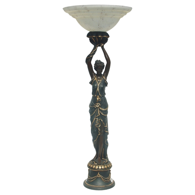 Egyptian Lady Uplight Art Deco Table Lamp