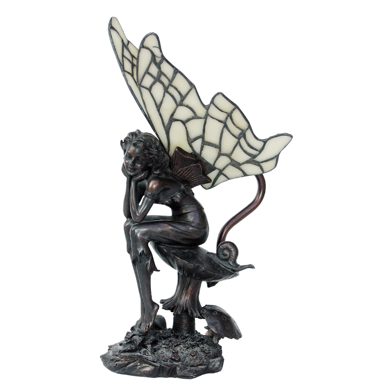 Fairy on Mushroom Art Deco Table Lamp