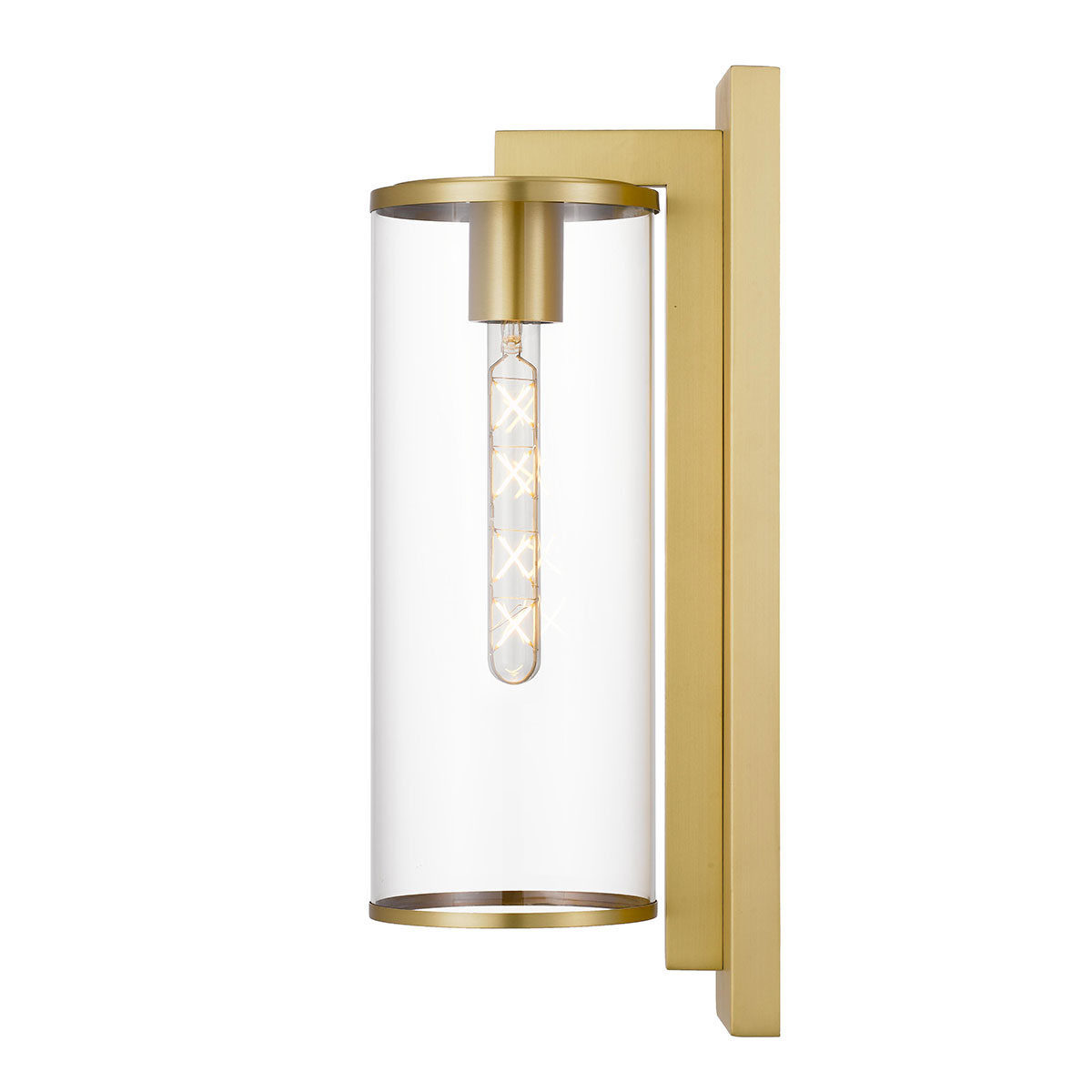 Winfield Brass Clear Outdoor Coach Wall Light