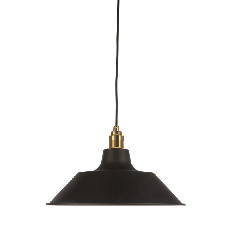 Owen Dome Matt Black Pendant Light