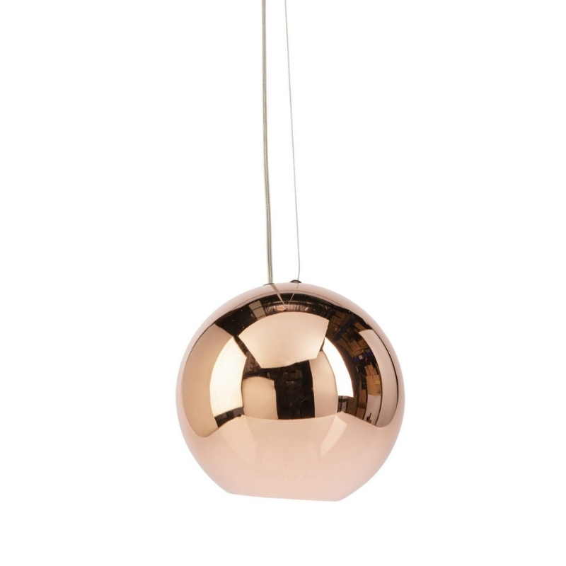 Peri Round Ball Copper Pendant Light